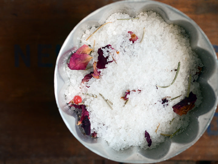 Winter Pomegranate Bath Salts - Mini Jar