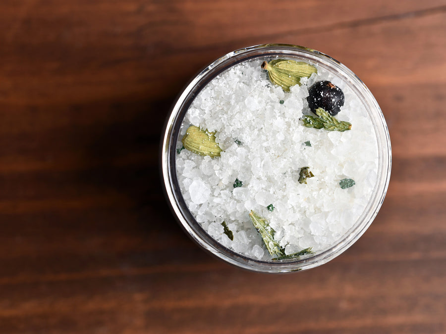 Cardamom Spruce Bath Salts - Mini Jar