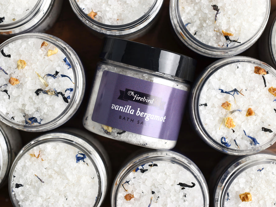 Vanilla Bergamot Bath Salts - Mini Jar