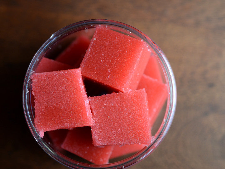 Pomegranate Basil Sugar Cube Scrub