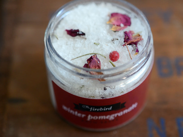 Winter Pomegranate Bath Salts - Mini Jar